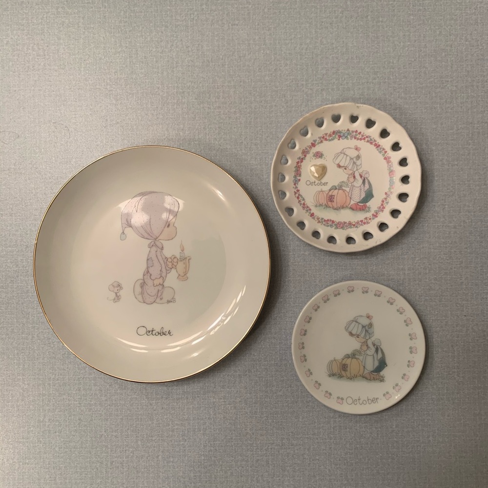 Precious moments plate set (D048)